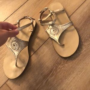 Gold Jack Rogers size 9M